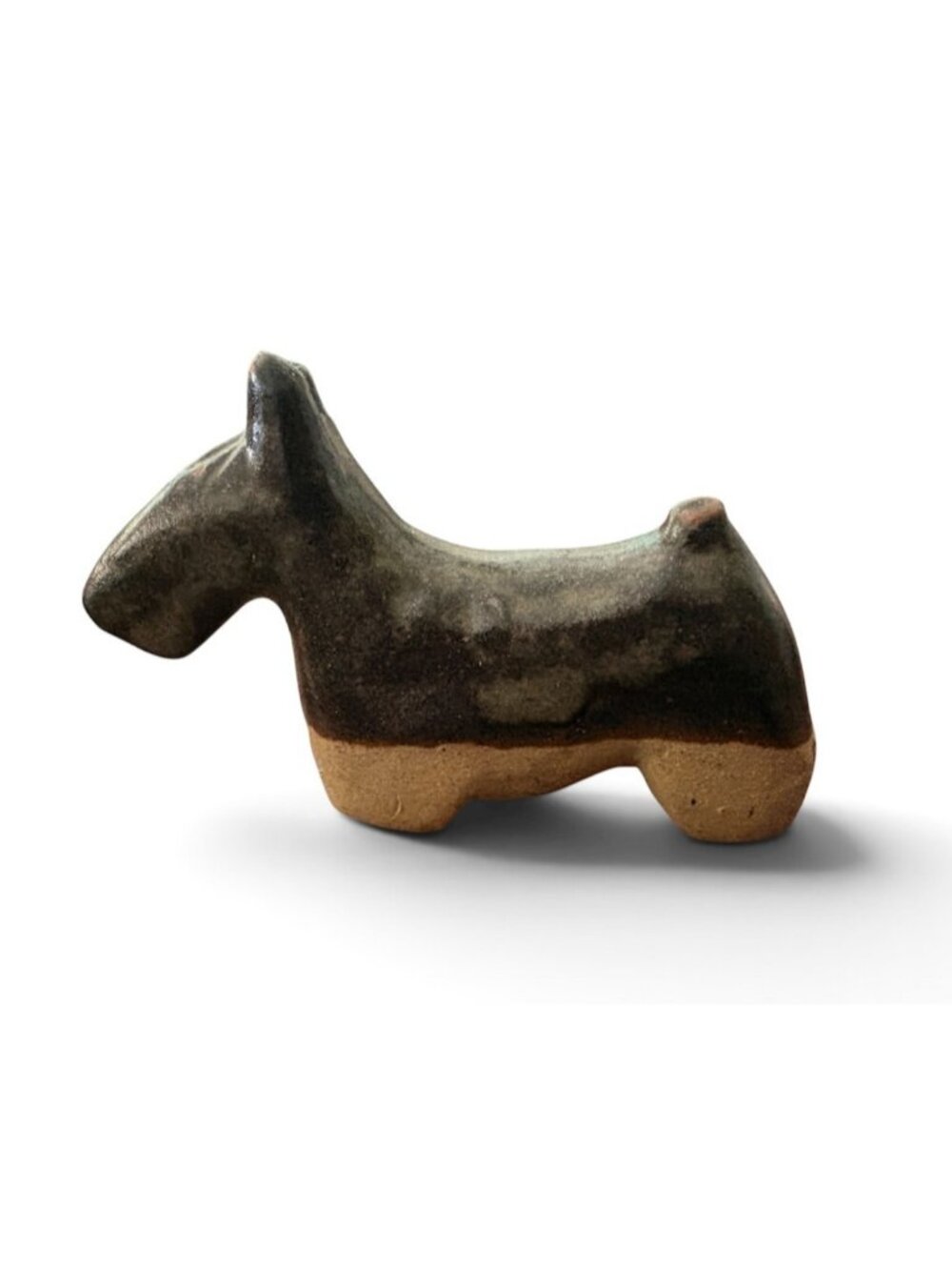 Tremar Stoneware Pottery Scottish Terrier Small Dog Figurine Glaze